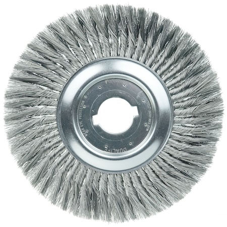 Weiler 12" Standard Twist Knot Wire Wheel .014" Steel Fill 2" Arbor Hole 08200-14